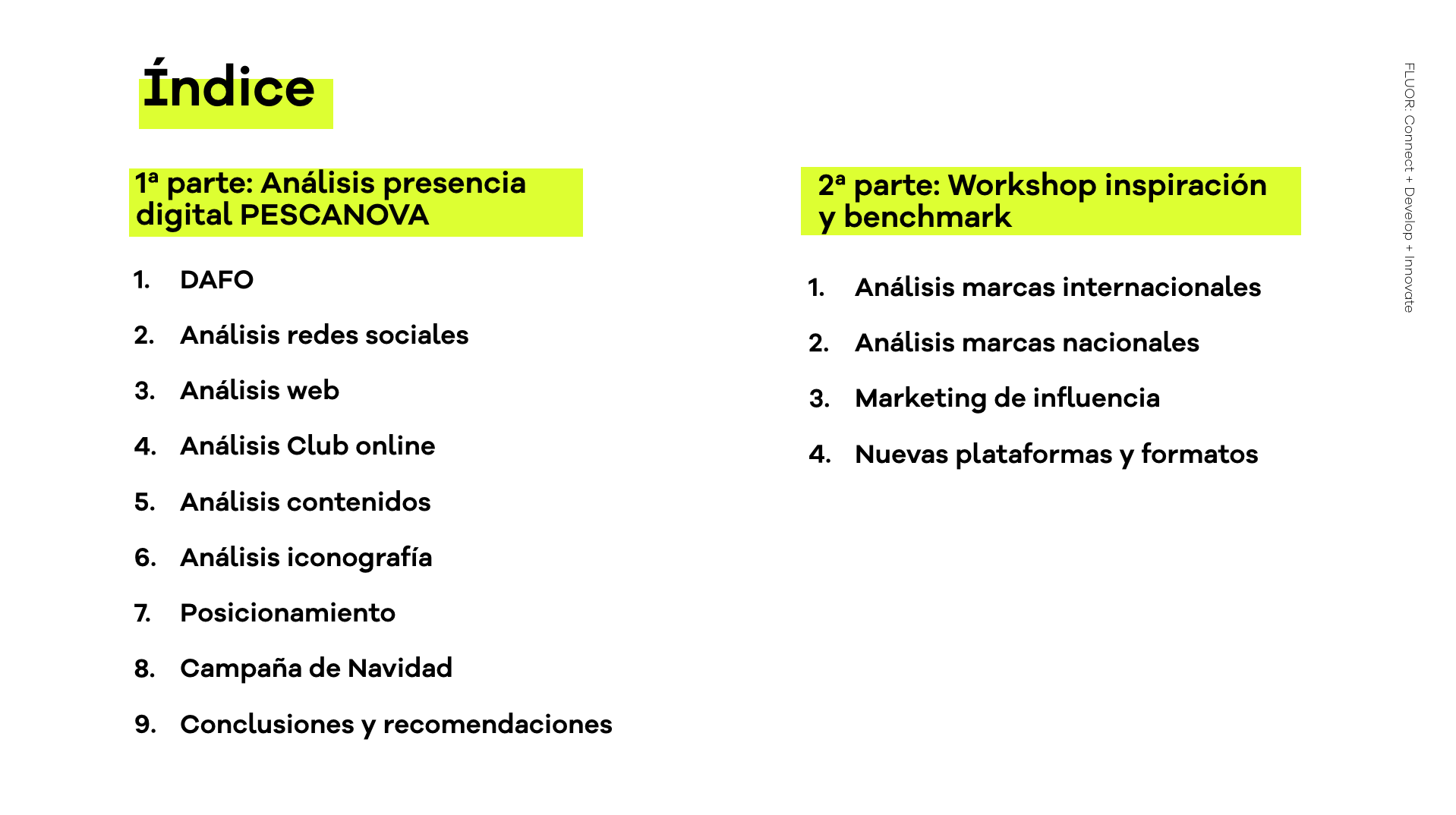 Strategic Consulting And Digital Audit Pescanova Fluor Connect Develop Innovate